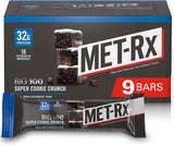 MET-Rx Big 100 Colossal Protein Bars, Great as Healthy Meal Replacement, Snack, and Help Support Energy, Peanut Butter Pretzel, With Vitamin A, Vitamin C, and Zinc, 100 g, (Pack of 9)