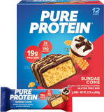 Pure Protein Bars, High Protein, Nutritious Snacks to Support Energy, Low Sugar, Gluten Free, Chocolate Peanut Butter, 1.76oz, 12 Count (Packaging May Vary)