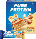 Pure Protein Bars, High Protein, Nutritious Snacks to Support Energy, Low Sugar, Gluten Free, Chocolate Peanut Butter, 1.76oz, 12 Count (Packaging May Vary)