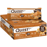 Quest Nutrition Double Chocolate Chunk Protein Bars, 20g Protein Bars, 1g Sugar, 4g Net Carb, Gluten Free, Keto Friendly, 12 Count