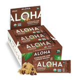 ALOHA Organic Plant Based Protein Bars - Peanut Butter Cup Bar - 12 Bars, Vegan, Low Sugar, Gluten-Free, Low Carb, Non-GMO, No Stevia, No Erythritol
