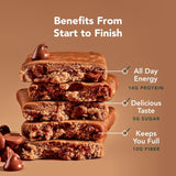 Aloha Organic Plant Based Protein Bars Chocolate Chip Cookie Dough, 1.98 Oz,(Pack of 12)