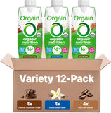 Orgain Organic Nutritional Protein Shake, Creamy Chocolate Fudge - 16g Grass Fed Whey Protein, Meal Replacement, 20 Vitamins & Minerals, Fruits & Vegetables, Gluten Free, Non-GMO, 11 Fl Oz (12 Pack)