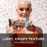 BSN Protein Crisp Bar, Peanut Butter Crunch, 20 Gram Protein Snack Bars with Whey and Fiber, Gluten-Free Crunchy Energy Bars for Workout, Fitness, On-the-Go, 12 Count