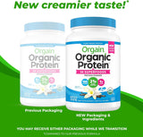 Orgain Organic Vegan Protein + 50 Superfoods Powder, Vanilla Bean - 21g Plant Based Protein, 8g Prebiotic Fiber, No Lactose Ingredients, Gluten Free, No Added Sugar, Non-GMO, 2.02 lb