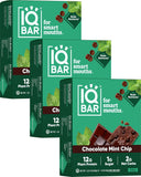 IQBAR Brain and Body Plant Protein Bars - 7 Bar Sampler Pack - Gluten Free, High Fiber, Vegan Snacks - Low Sugar Meal Replacement