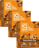 IQBAR Brain and Body Plant Protein Bars - 7 Bar Sampler Pack - Gluten Free, High Fiber, Vegan Snacks - Low Sugar Meal Replacement