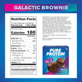 Pure Protein Galactic Brownie Bars - 12 Count Box | 20g High Protein, Gluten-Free, On-the-Go Snack | Ideal Pre & Post-Workout Fuel | Low Sugar, Great Taste!