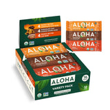 ALOHA Organic Plant Based Protein Bars - Peanut Butter Cup Bar - 12 Bars, Vegan, Low Sugar, Gluten-Free, Low Carb, Non-GMO, No Stevia, No Erythritol