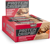 BSN Protein Crisp Bar, Vanilla Marshmallow, 18 Gram Protein Snack Bars with Whey and Fiber, Gluten-Free Crunchy Energy Bars for Workout, Fitness, On-the-Go, 12 Count