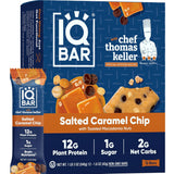 IQBAR Brain and Body Plant Protein Bars - 7 Bar Sampler Pack - Gluten Free, High Fiber, Vegan Snacks - Low Sugar Meal Replacement