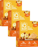 IQBAR Brain and Body Plant Protein Bars - Chocolate Lovers Variety - 12-Count Low Carb - Gluten Free, High Fiber, Vegan Snacks - Low Sugar Meal Replacement