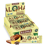 ALOHA Organic Plant Based Protein Bars - Peanut Butter Cup Bar - 12 Bars, Vegan, Low Sugar, Gluten-Free, Low Carb, Non-GMO, No Stevia, No Erythritol
