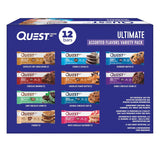 Quest Nutrition Double Chocolate Chunk Protein Bars, 20g Protein Bars, 1g Sugar, 4g Net Carb, Gluten Free, Keto Friendly, 12 Count