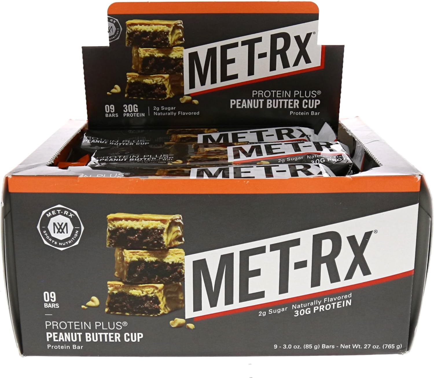 MET-Rx Big 100 Colossal Protein Bars, Great as Healthy Meal Replacement, Snack, and Help Support Energy, Peanut Butter Pretzel, With Vitamin A, Vitamin C, and Zinc, 100 g, (Pack of 9)