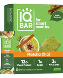 IQBAR Brain and Body Plant Protein Bars - 7 Bar Sampler Pack - Gluten Free, High Fiber, Vegan Snacks - Low Sugar Meal Replacement
