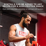 BSN SYNTHA-6 Edge Protein Powder, Chocolate Milkshake, Hydrolyzed Whey, Micellar Casein, Milk Isolate, Low Sugar, 24g Protein, Milkshake, 48 Servings