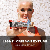 BSN Protein Crisp Bar, Vanilla Marshmallow, 18 Gram Protein Snack Bars with Whey and Fiber, Gluten-Free Crunchy Energy Bars for Workout, Fitness, On-the-Go, 12 Count