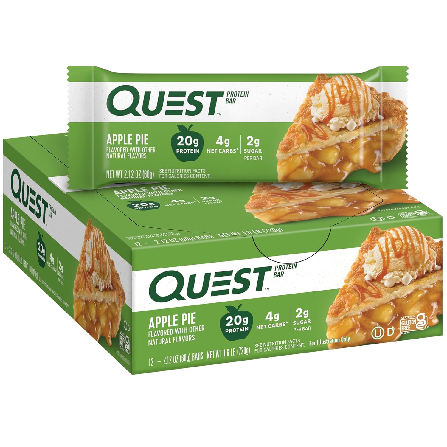 Quest Nutrition- High Protein, Low Carb, Gluten Free, Keto Friendly, 12 Count White Chocolate Raspberry