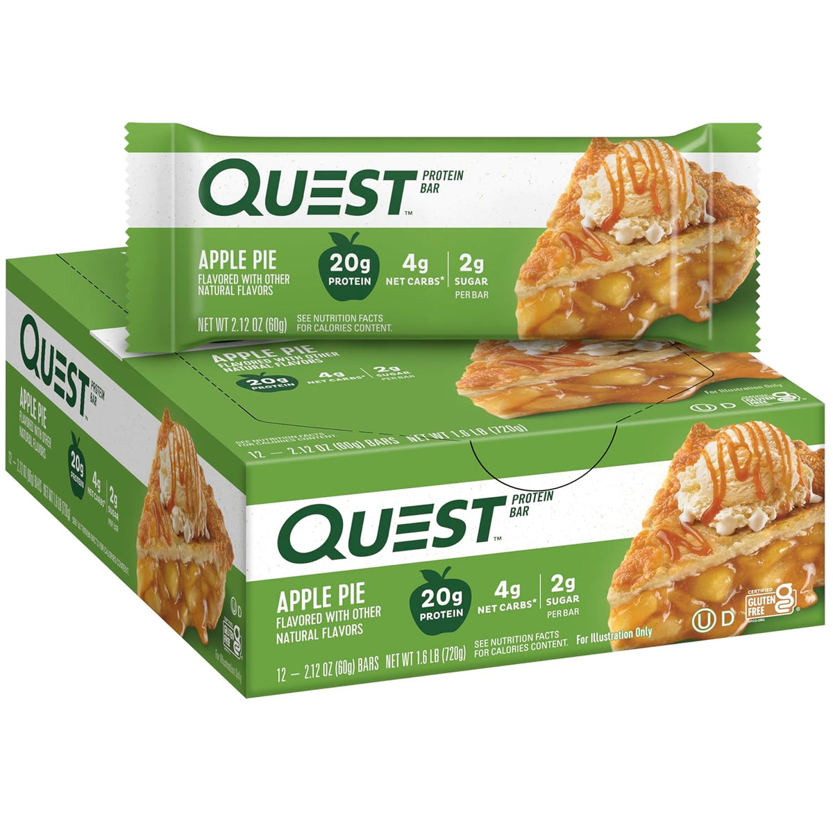 Quest Nutrition- High Protein, Low Carb, Gluten Free, Keto Friendly, 12 Count White Chocolate Raspberry