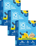 IQBAR Brain and Body Plant Protein Bars - 7 Bar Sampler Pack - Gluten Free, High Fiber, Vegan Snacks - Low Sugar Meal Replacement