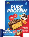 Pure Protein Bars, High Protein, Nutritious Snacks to Support Energy, Low Sugar, Gluten Free, Chocolate Peanut Caramel, 1.76oz, 12 Count (Pack of 1) (Packaging May Vary)