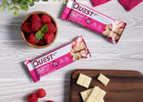 Quest Nutrition- High Protein, Low Carb, Gluten Free, Keto Friendly, 12 Count White Chocolate Raspberry